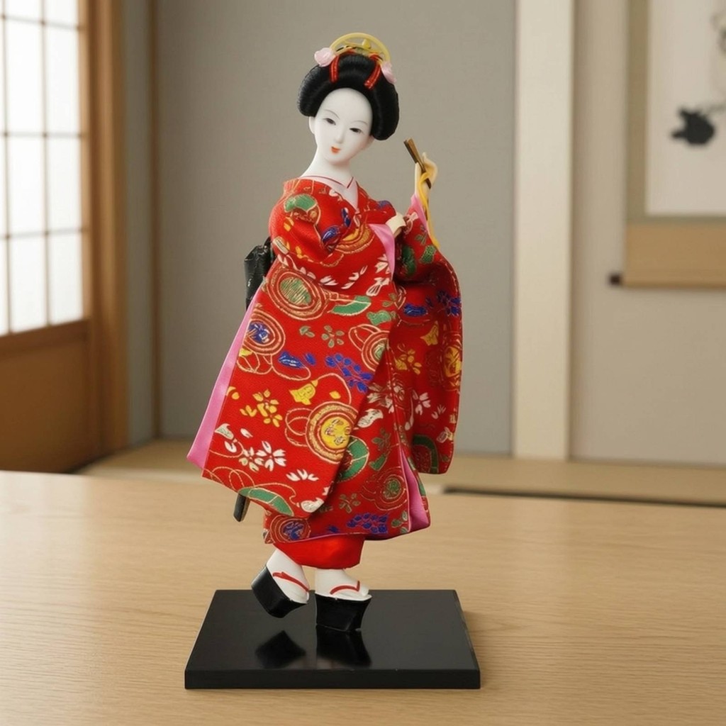 Búp bê Kimono Geisha Nhật Bản Trang trí Búp bê Geisha Nhật Bản Nghệ thuật nghệ thuật dành cho người 