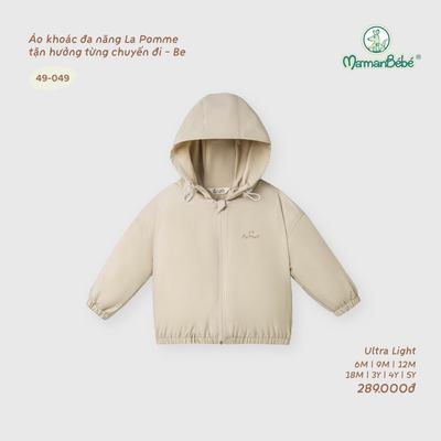 Áo khoác đa năng La Pomme tận hưởng từng chuyến đi - Sợi Ultra Light siêu nhẹ, thấm hút tốt - Bé trai/gái - 6M - 5Y
