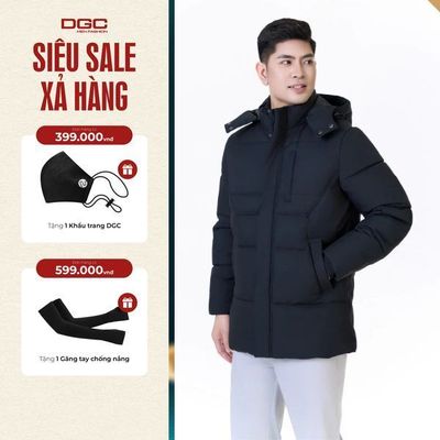 Áo khoác phao Nam 3 lớp chần ngang chống thấm nước, siêu nhẹ DGCs - WAJKBD198M