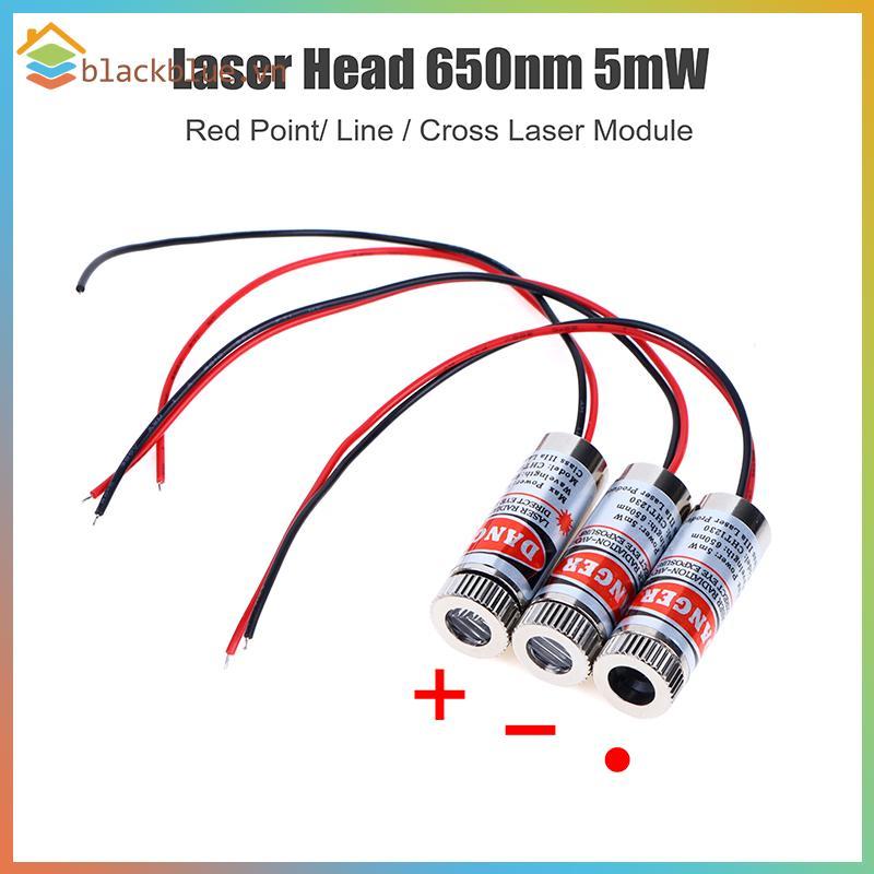BBLUE 650nm 5mW Red Point / Line / Cross Laser Module Đầu Laser Ống Laser 3v-5v Đầu chấm được sử dụn