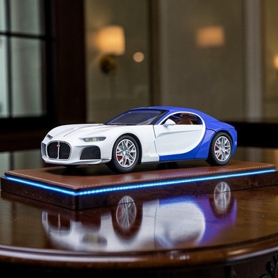 Mô hình xe Bugatti Atlantic 1:24 bằng hợp kim có đèn âm thanh