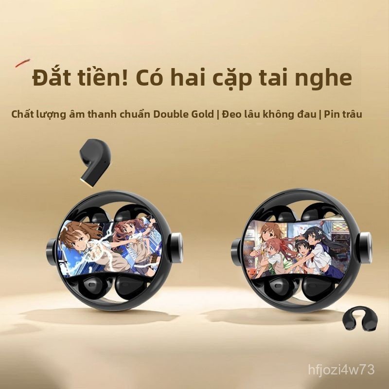Tai nghe Bluetooth không dây anime Toaru Kagaku no Railgun thời trang chất lượng cao