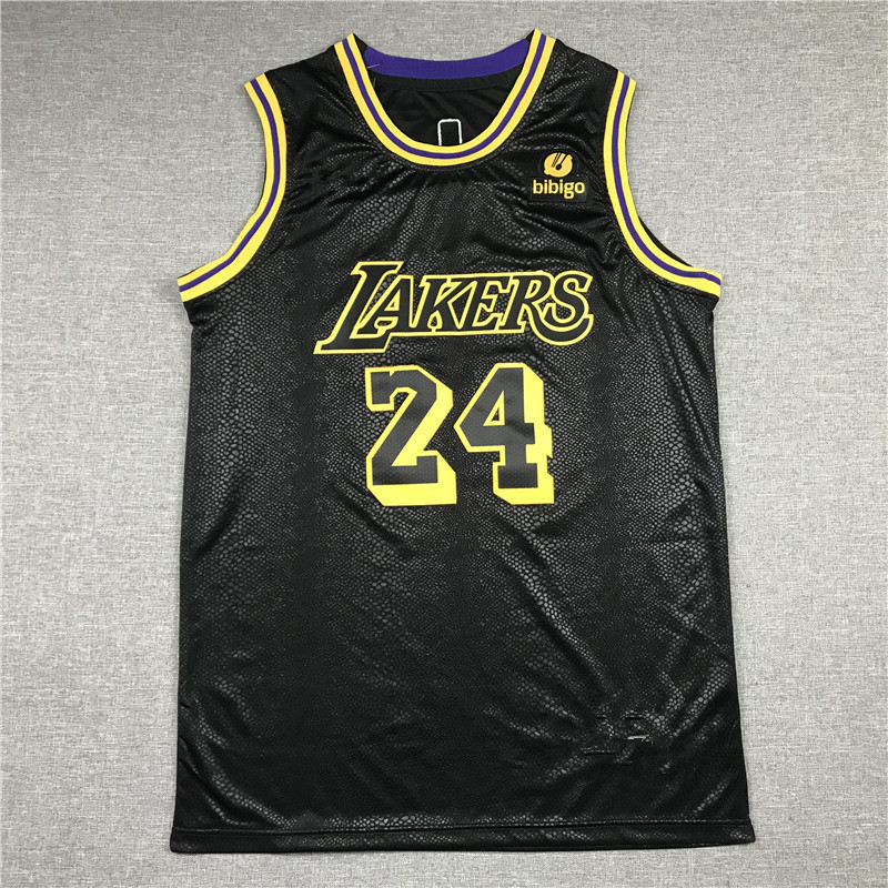 Không. Không. Áo Vest 24 Lakers, thiết kế họa tiết rắn chính hãng