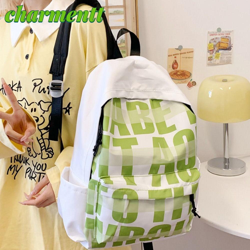 Ba lô du lịch CHARMENTT, Ba lô đi học nhiều túi sức chứa rộng rãi, Dây đeo thoải mái nhẹ đa năng Ba lô nữ bền bỉ đi học