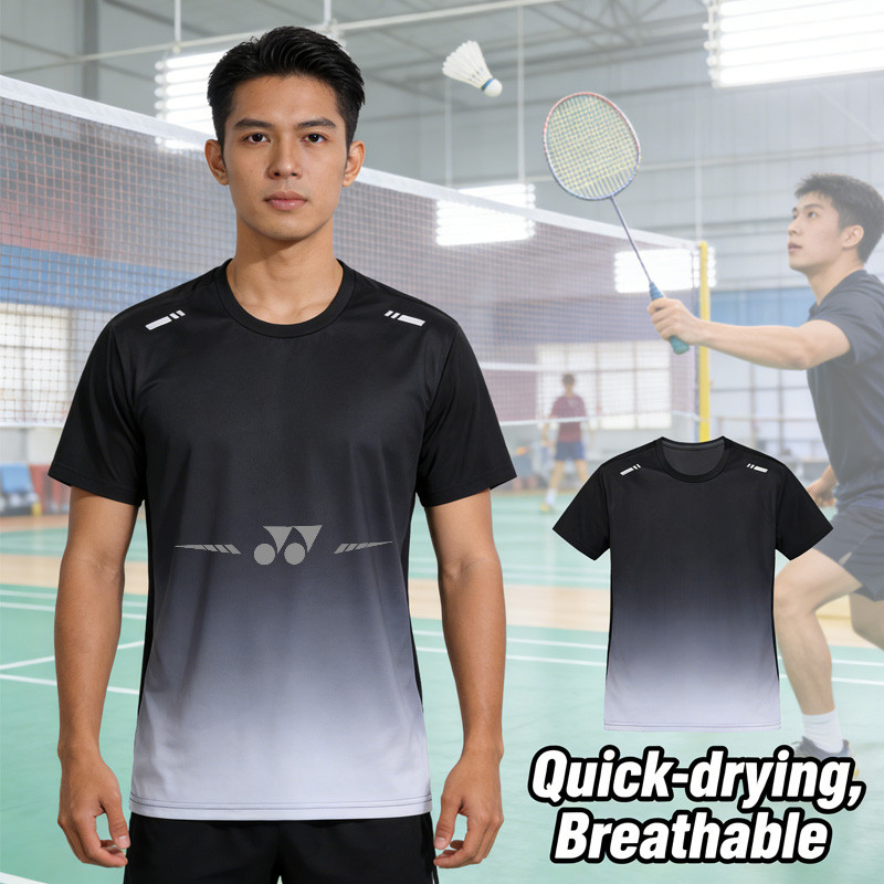Áo thun cầu lông YONEX Ice Silk Nhanh khô thoáng khí Loose Training Sports Top