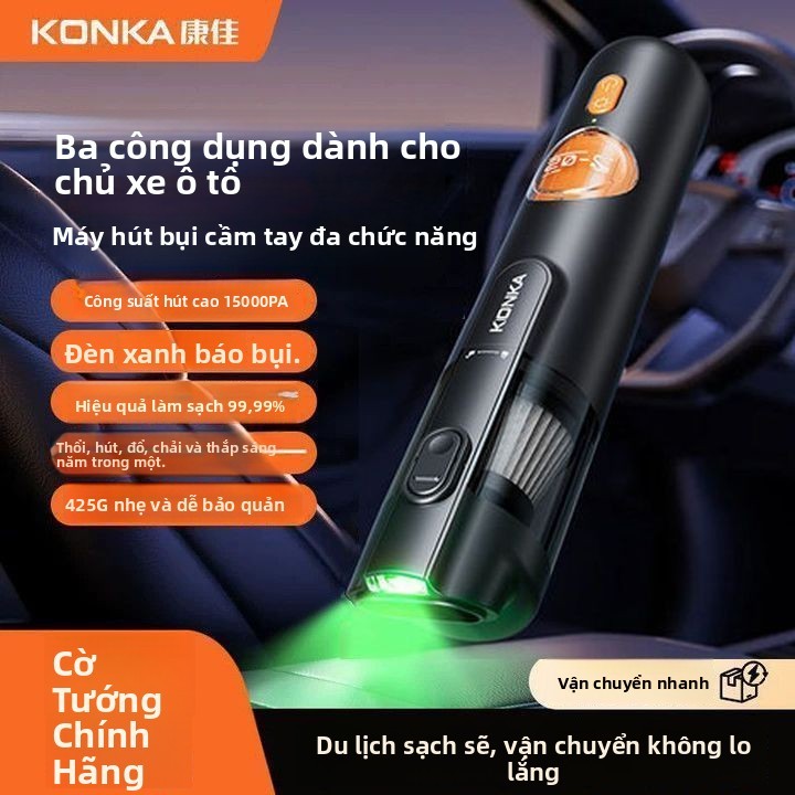 Máy hút bụi Konka đèn xanh êm ái lực hút mạnh