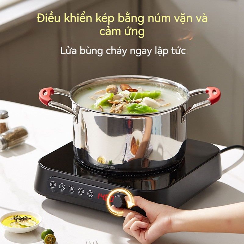 GOOD-U2-$3*Bếp từ nhỏ. Bộ nồi lẩu sưởi ấm liên tục tất cả trong một. - induction stove
