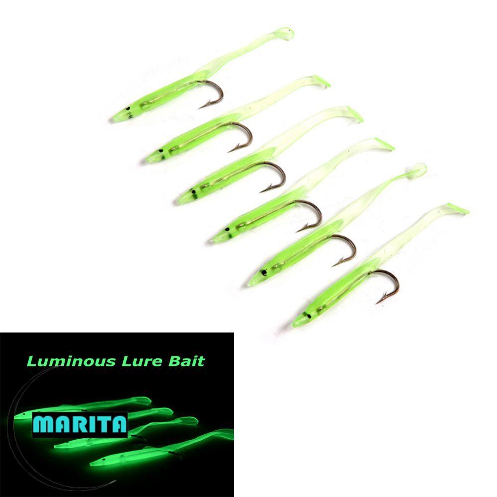 MARITA 10 Chiếc Mồi Mềm Nhân Tạo Cao Quaility Silicone Bền Chì Jig Đầu
