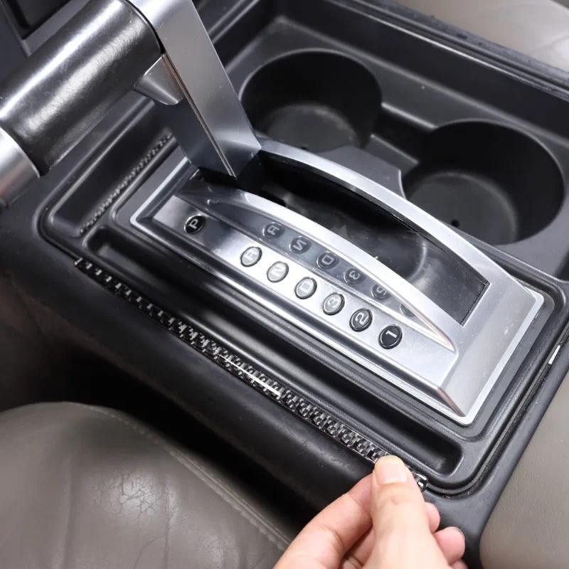 Dành Cho Hummer H2 2003-2007 Sợi Carbon Mềm Trung Tâm Ô Tô Chuyển Khe Cắm Miếng Dán Trang Trí Nội Th