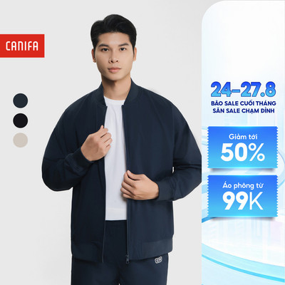 Áo khoác active nam CANIFA dáng bomber 8OT25W026