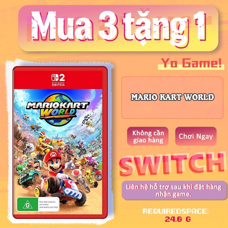 Mario Kart World Nintendo Switch2 – Mua 3 Tặng 1