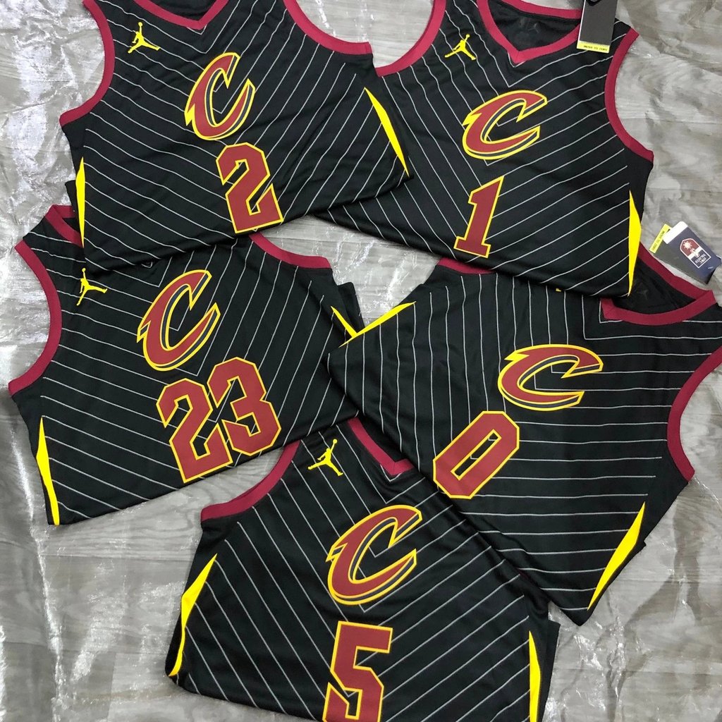 Nike NBA21 Season Cavaliers Jordan Limited SW Hot Press Jersey Nhanh khô thoáng khí James No. 23 JR5