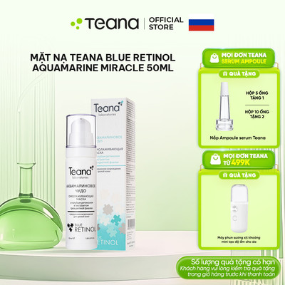 Mặt nạ ngủ Teana Rejuvenating Aquamarine Miracle trẻ hóa da với Blue Retinol 50ml