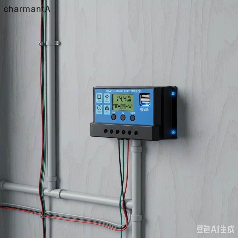 CharmantA Bộ điều khiển sạc năng lượng mặt trời 10A / 30A Bảng điều khiển năng lượng mặt trời Bộ điề