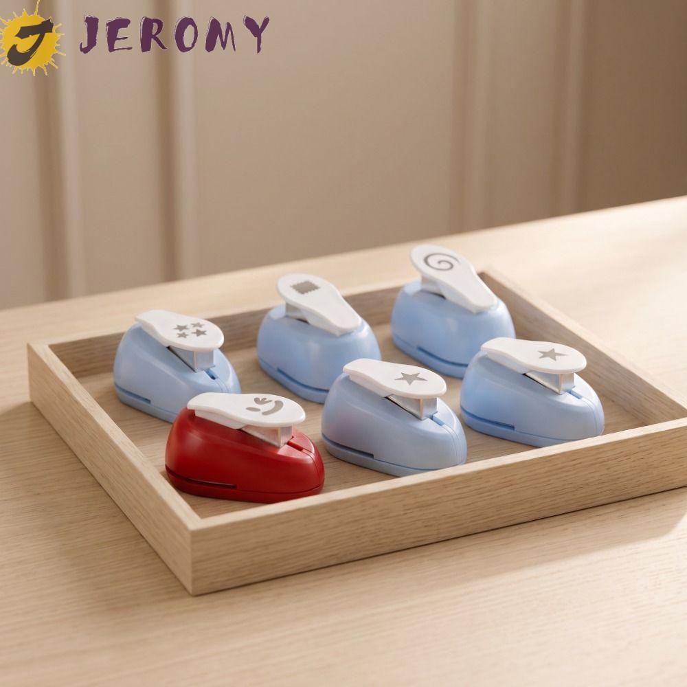 JEROMY Stamp Border Punch, Hole Puncher Stamp Shape Máy Dập Nổi, Đồ Dùng Học Tập Cắt Thủ Công Máy Là