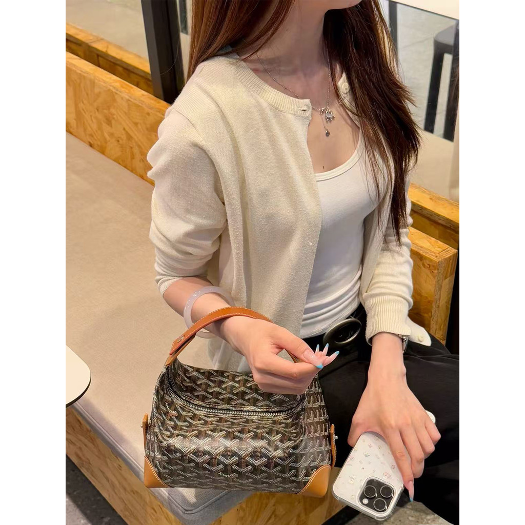 Thích Hợp Cho Goyard Goyard Túi Vệ Sinh Sửa Đổi Di Động Cầm Tay Ngắn Dây Đeo Vai Túi Ly Hợp Tay Cầm 