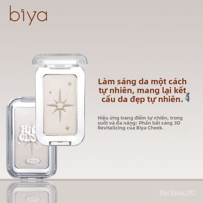 Phấn bắt sáng BIYA, lì, nhũ mịn, sáng bừng, che quầng thâm, đánh mũi, tạo khối