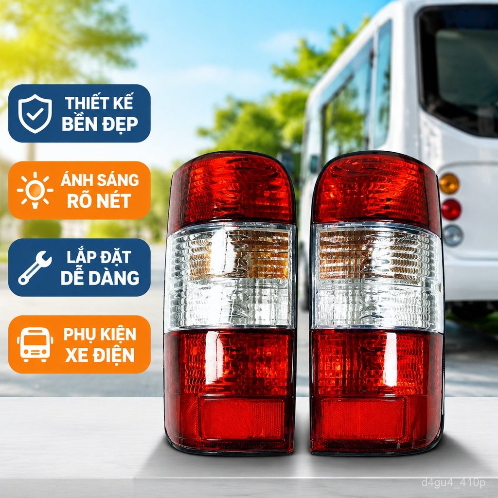 Đèn hậu LED xe điện King Long D10 Jinwei Jintu, đèn tín hiệu phanh cao su bền đẹp giao nhanh