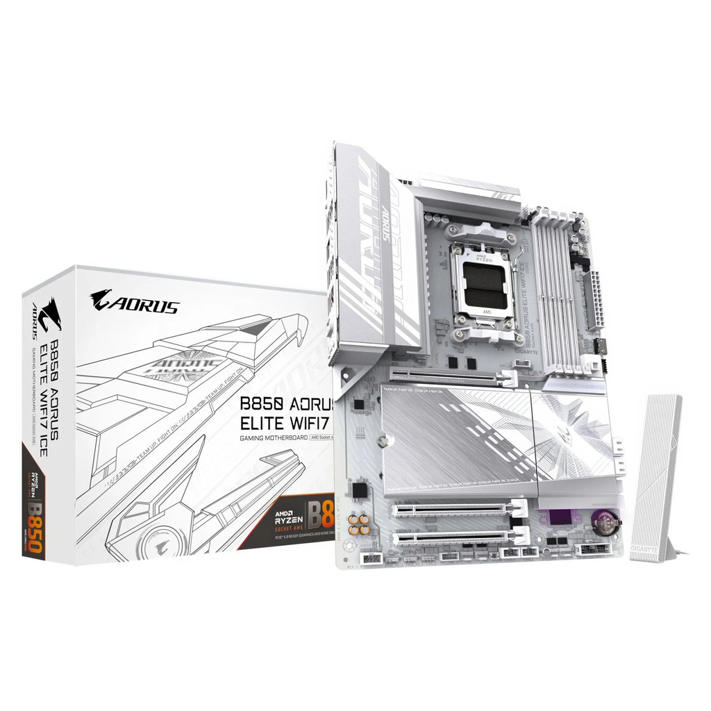 Mainboard Gigabyte B850 AORUS ELITE WIFI7 ICE ( rev. 1.x) DDR5 ,ATX, Socket AM5 -Bảo Hành 36 Tháng