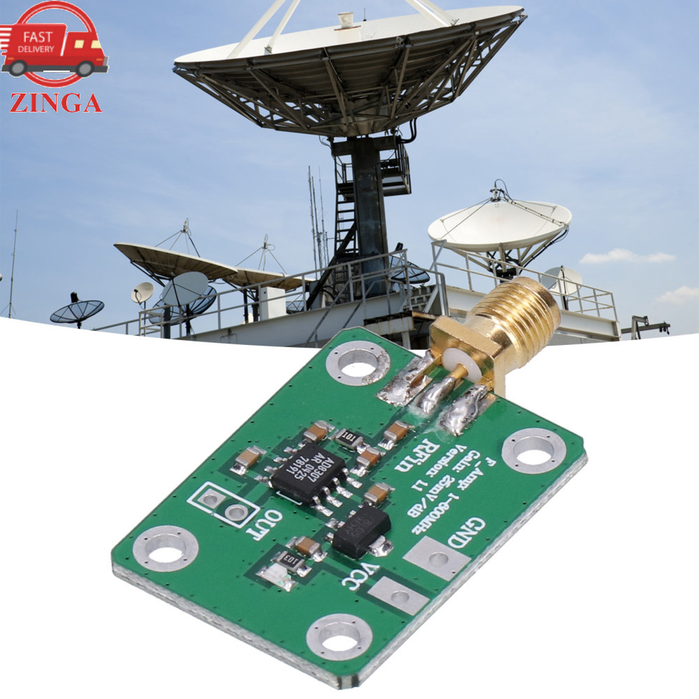 zinga-vn 1‑600 MHz AD8307 Mô-đun dò RF Đồng hồ đo điện Thành phần phát hiện logarit PCB