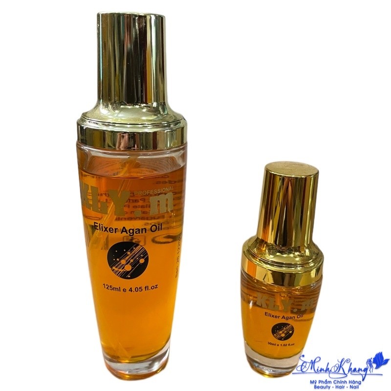 Tinh dầu dưỡng tóc Kly.M Elixer Argan Oil phục hồi tóc hư tổn 30ml | MK |