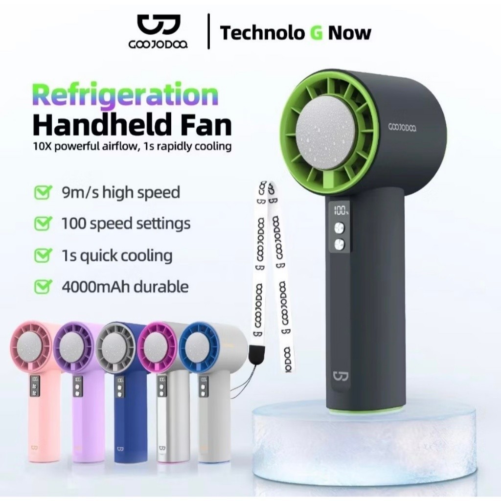 {HOẢ TỐC - MẪU MỚI} Quạt Cầm Tay Mini Sò Lạnh + Tặng Kèm STiCKER Chính Hãng GOOJODOQ | BigBuy360 - bigbuy360.vn