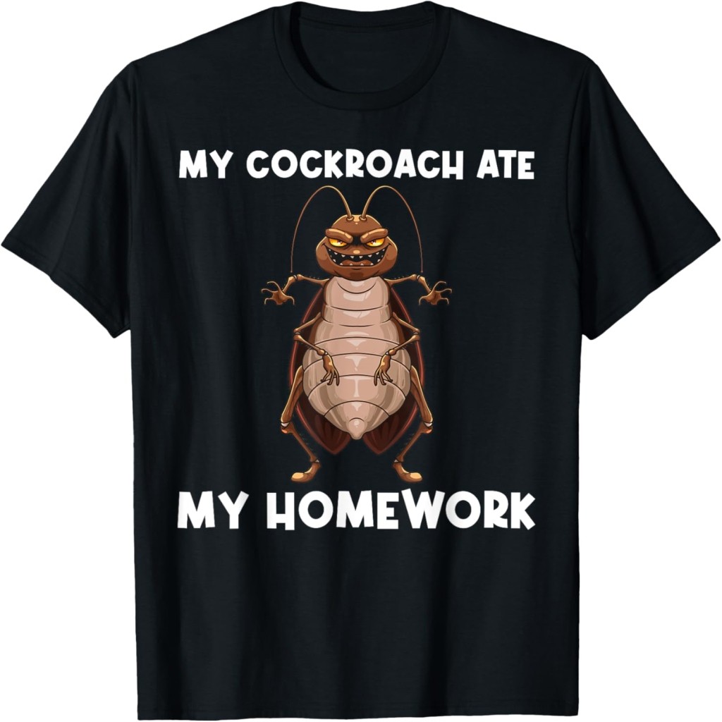 Áo thun Funny roach For Kids Boys Entomology Pest Control Insect T-Shirt