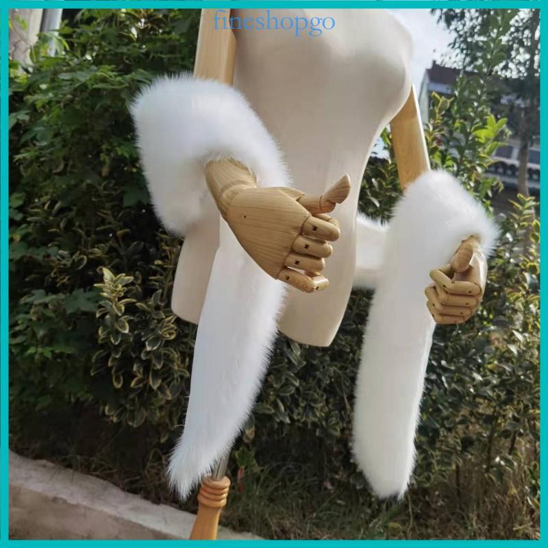 Fake fur women's shawl wrap for evening events