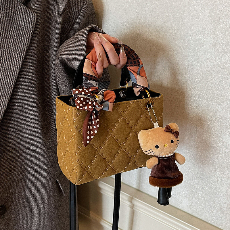 Thu Đông Vintage Matte Túi Nhỏ Cho Nữ 2025 Thời Trang Mới Đa Năng Túi Đeo Ngang Túi Xách Túi Tote Nh