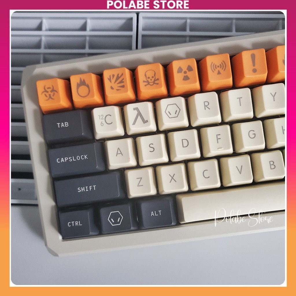 Keycap Carton OEM profile Keycap CMK Carbon PBT bàn phím cơ Polabe Commerce