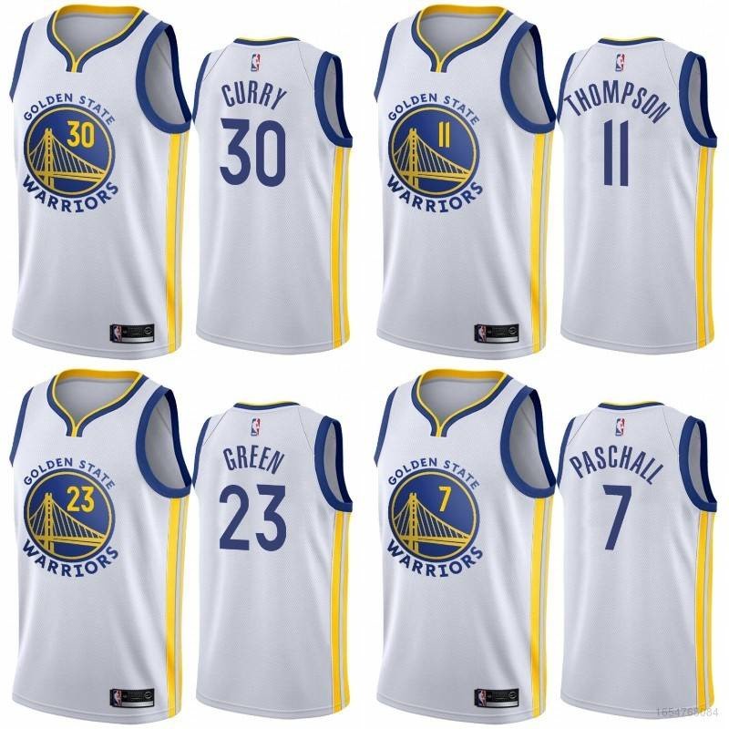 YA2 Plus NBA Jersey Golden State Warriors Paschall Green Thomson Curry Áo bóng rổ Áo thể thao Áo Ves