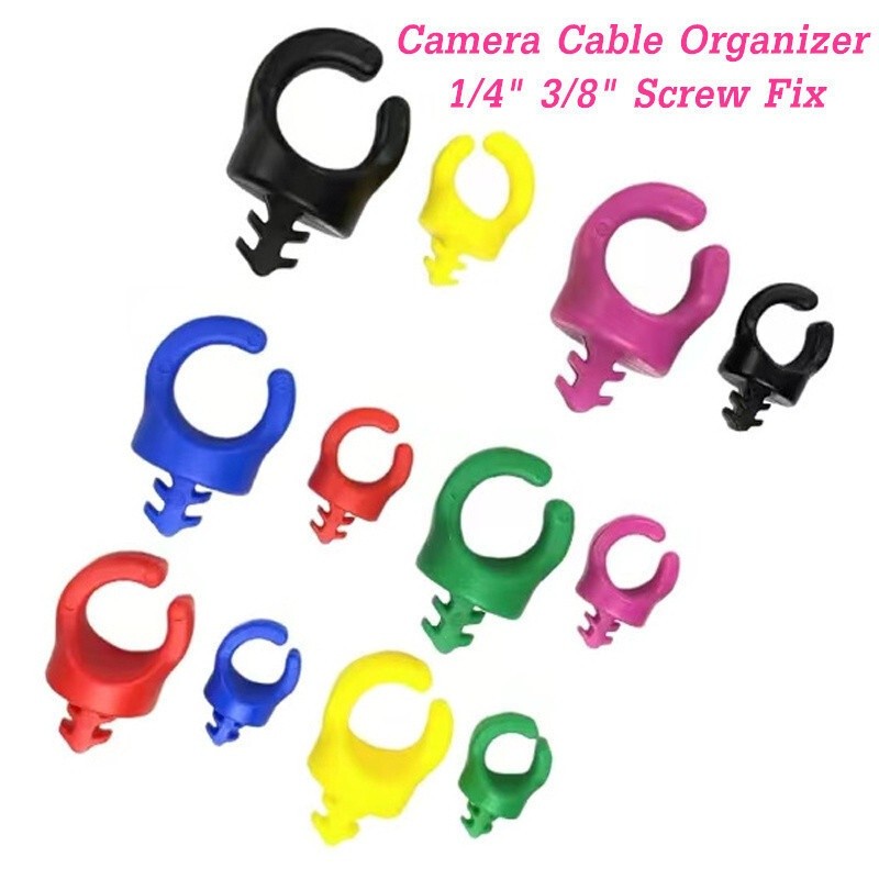 Camera Cable Organizer SDI Video Camera Cable Management Clips 1/4“ 3/8” Screw ARRI RED Power Cable 
