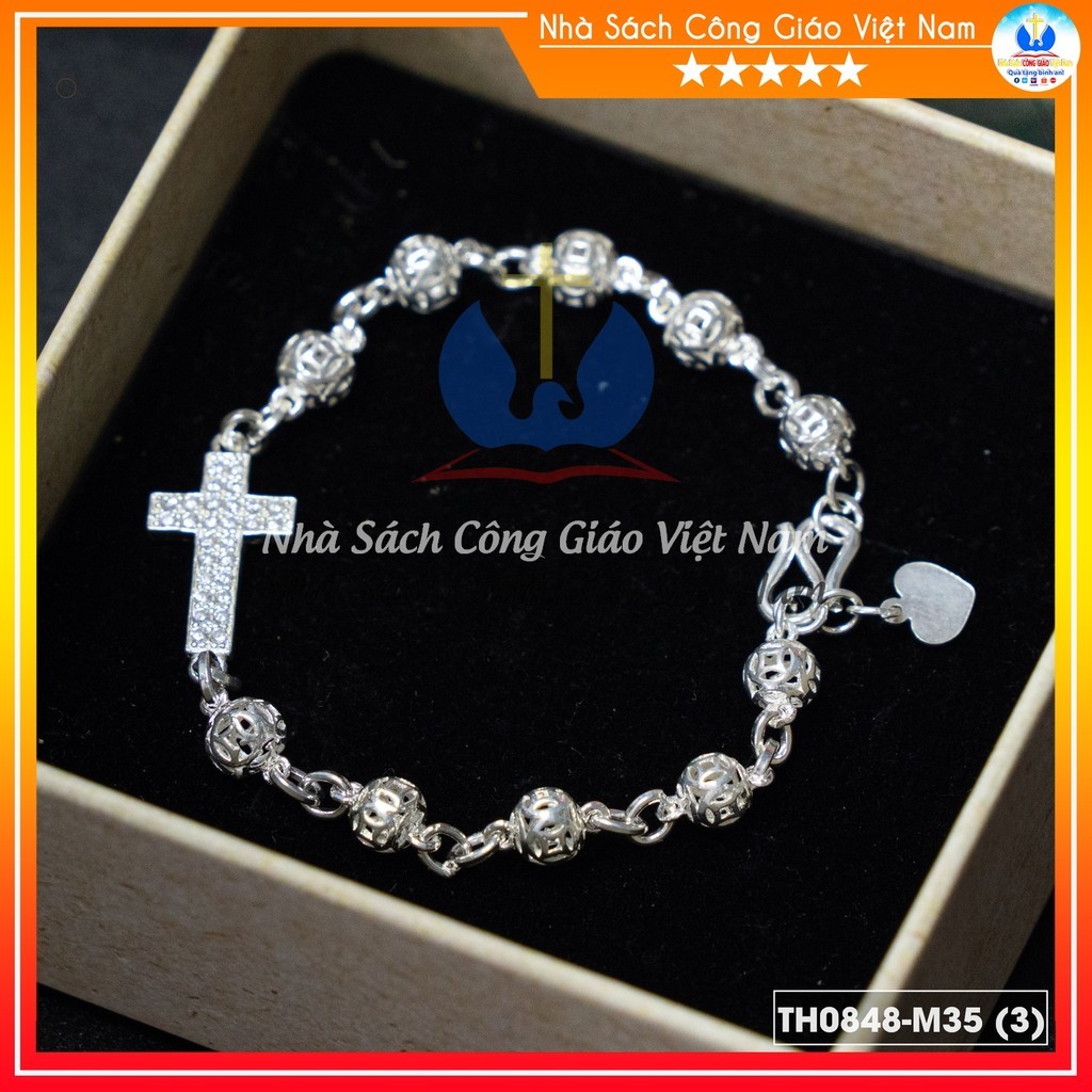 Lắc thánh giá bạc ta M35 TH0848-M35 - Nhà Sách Công Giáo Việt Nam