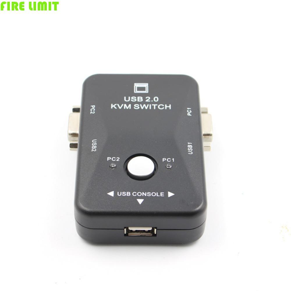 FIRE LIMIT 2 cổng VGA KVM Switch, Bộ chuyển đổi 2 trong 1 USB 2.0 KVM Switch Splitter, Bộ chuyển đổi