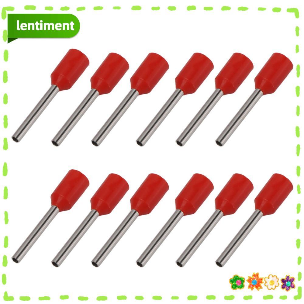 Bộ đầu nối Ferrule dây LENTIMENT 1000 chiếc, thiết bị đầu cuối Ferrules cách nhiệt màu đỏ E0510 / E0
