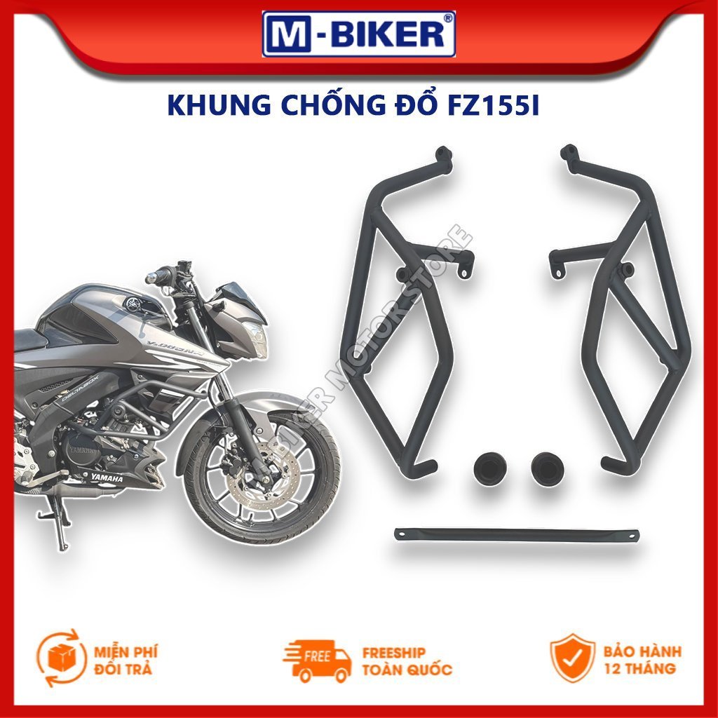 M-Biker | Chống đổ Fz155, Khung chống đổ Fz155, Chống đổ kèm gù dành cho Yamaha Fz155