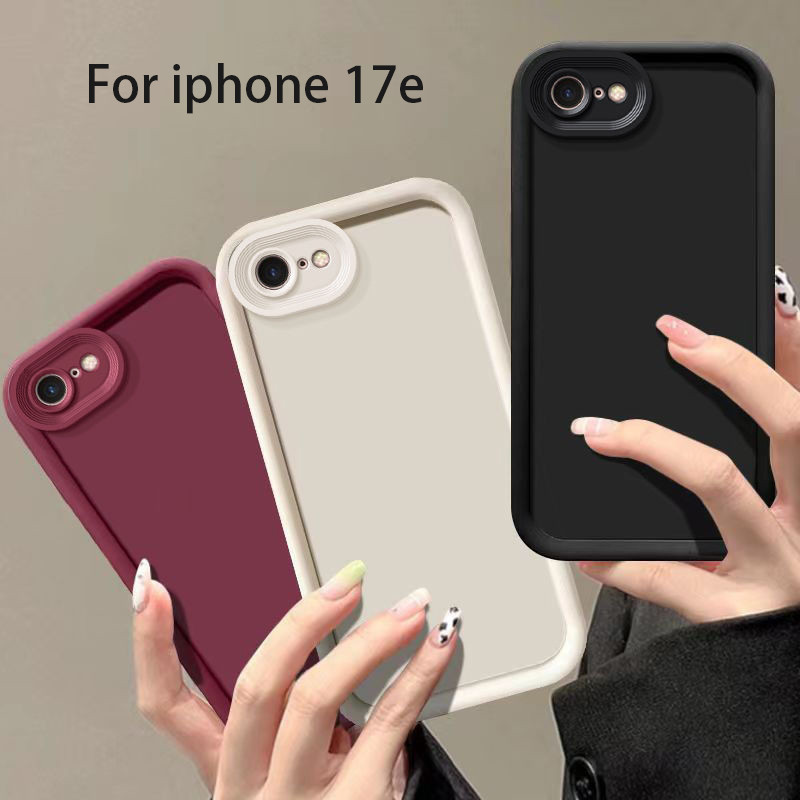 Dành Cho iPhone 17e Ốp Lưng Apple iPhone 17e Capas Bảo Vệ Camera Chống Rơi Bảo Vệ Mờ Mềm Cho iphone1