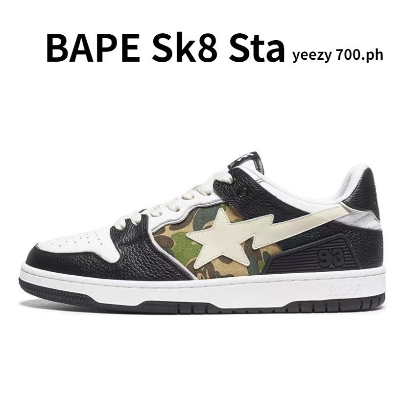 Bape Sk8 Sta Phong Cách Thời Trang Ua Giày Thể Thao Bape Sta Lowcut Nam Giày Ban Giày Cao Su