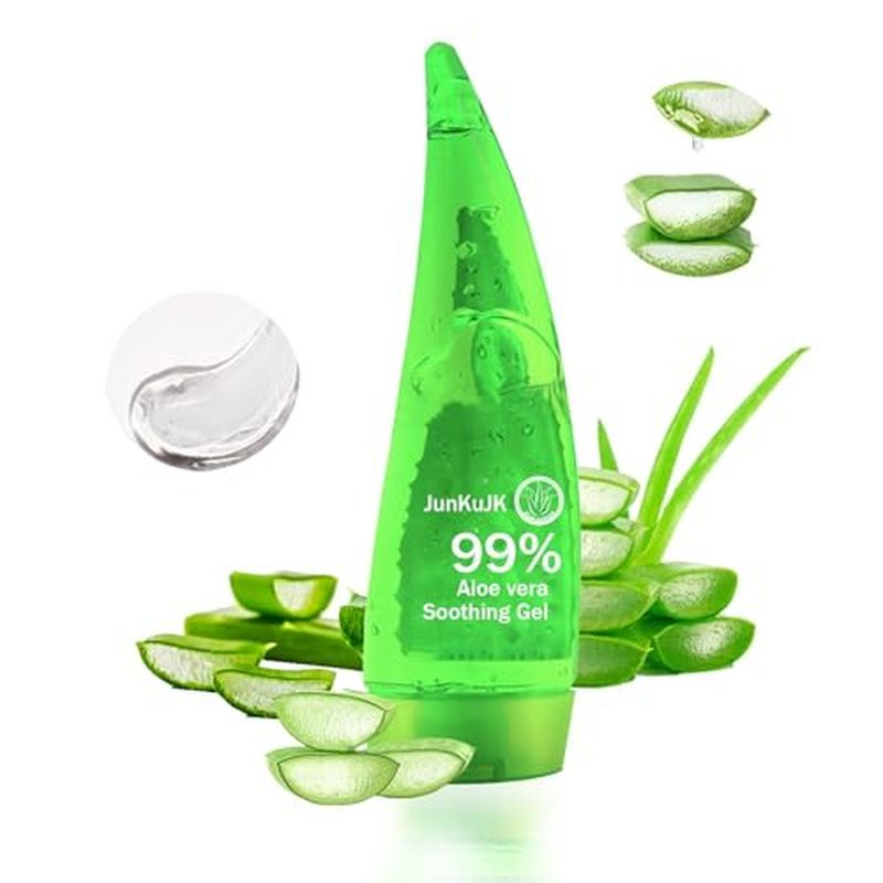 4 Gel lô hội tinh khiết - Gel lô hội dưỡng ẩm cho da mặt và da, không dính gel lô hội dưỡng ẩm K