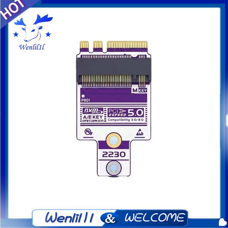 Thẻ chuyển đổi SSD M.2 Key A E sang M.2 NVMe 2230 Hỗ trợ 2230 NVMe SSD Mini PC Bộ định tuyến mềm Lưu