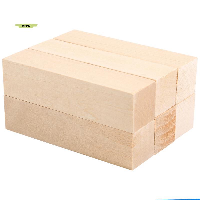 6 Chiếc Basswood Khắc Khối Gỗ Cho Người Mới Bắt Đầu Khắc Sở Thích Bộ DIY Khắc Gỗ