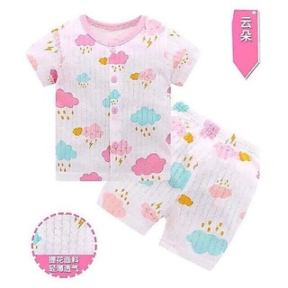 Bộ cotton giấy cộc tay cho bé