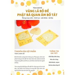 Combo 30 Lá Bồ Đề Dát Vàng 🙏🙏🙏o