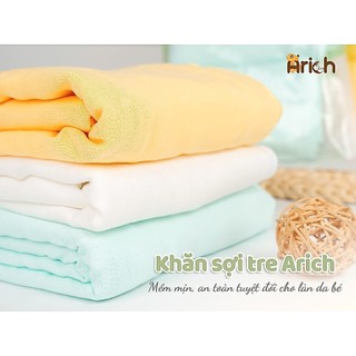 Set 6 Khăn Sữa Sợi Tre Arich Cho Bé 30x30cm