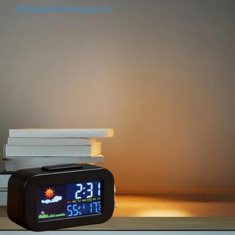 ASVN Kids 'Balit Weather Station Clo: Màn hình màu sắc cho nhiệt độ & độ ẩm HOT