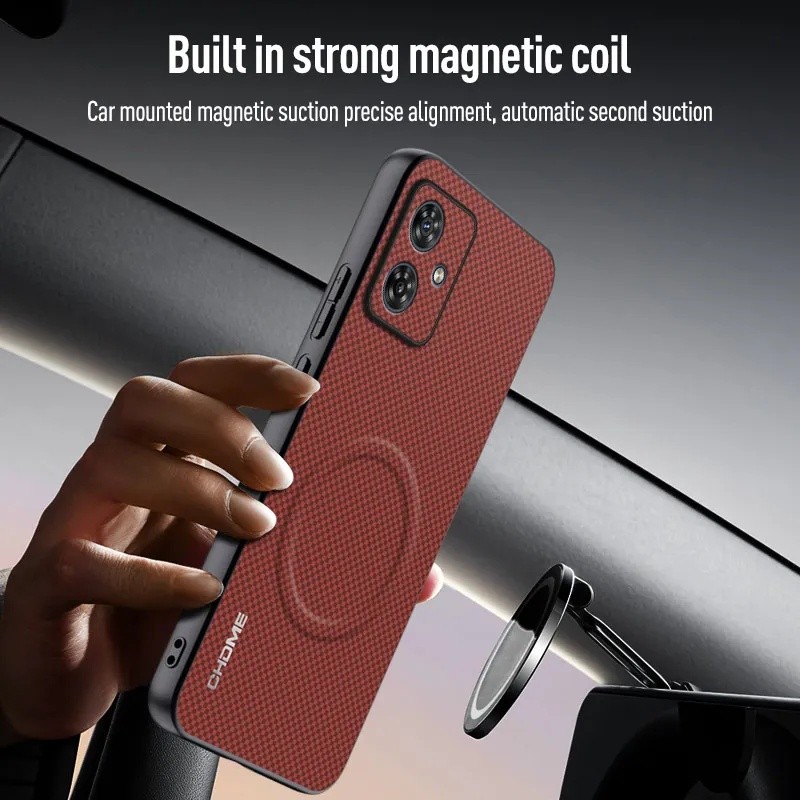 Dành Cho Motorola Moto G14 Ốp Lưng Xe Sang Trọng Từ Giá Đỡ Điện Thoại Cho Motorola G14 4G Silicon Ch