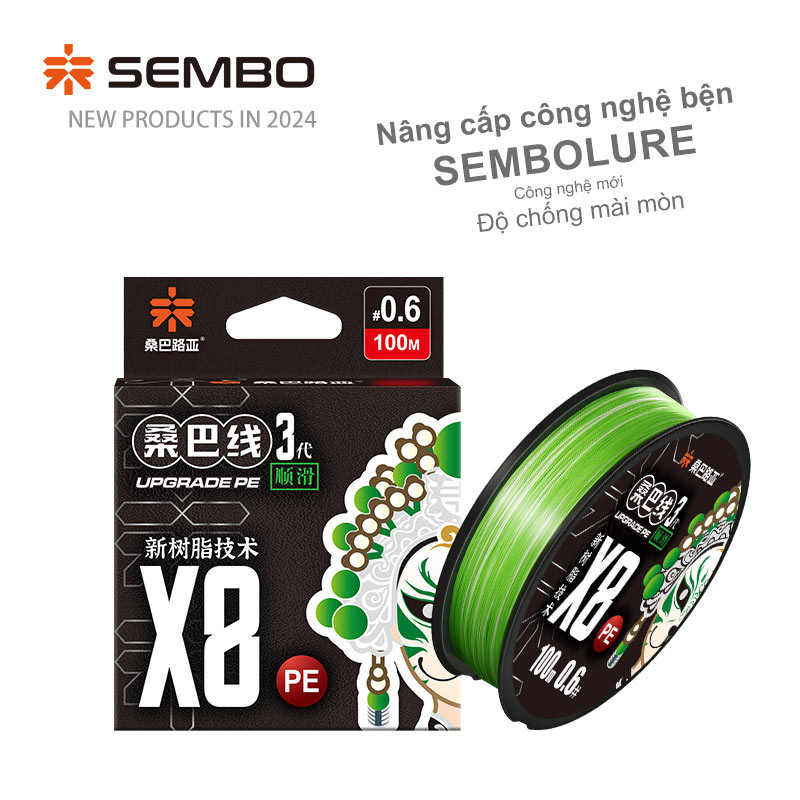 Dây Câu PE X8 SEMBO Thế Hệ 3