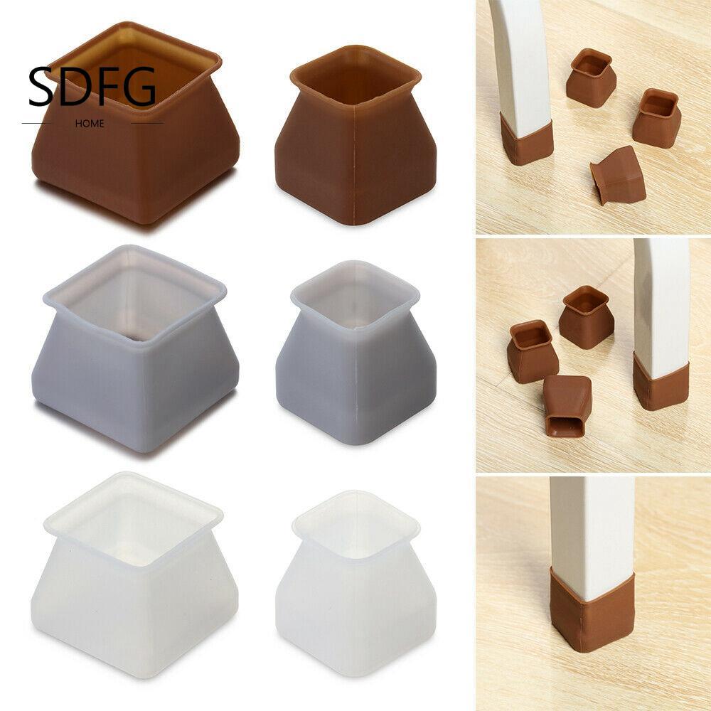 SDFG Mũ chân ghế SDFG 10 chiếc Vỏ chân bàn chống trượt màu xám trắng