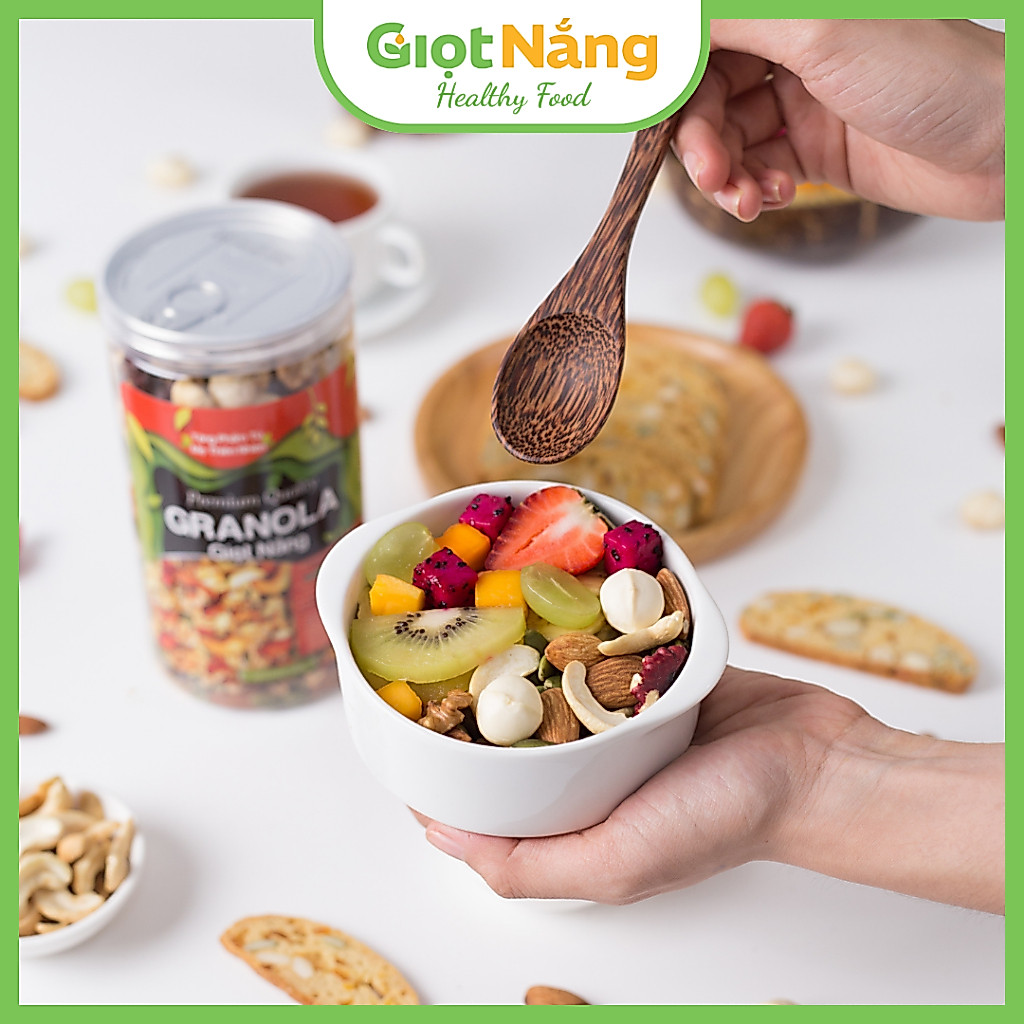 Granola Hạt Và Quả Dinh Dưỡng Ăn Sáng Sạch Lành từ Giọt Nắng