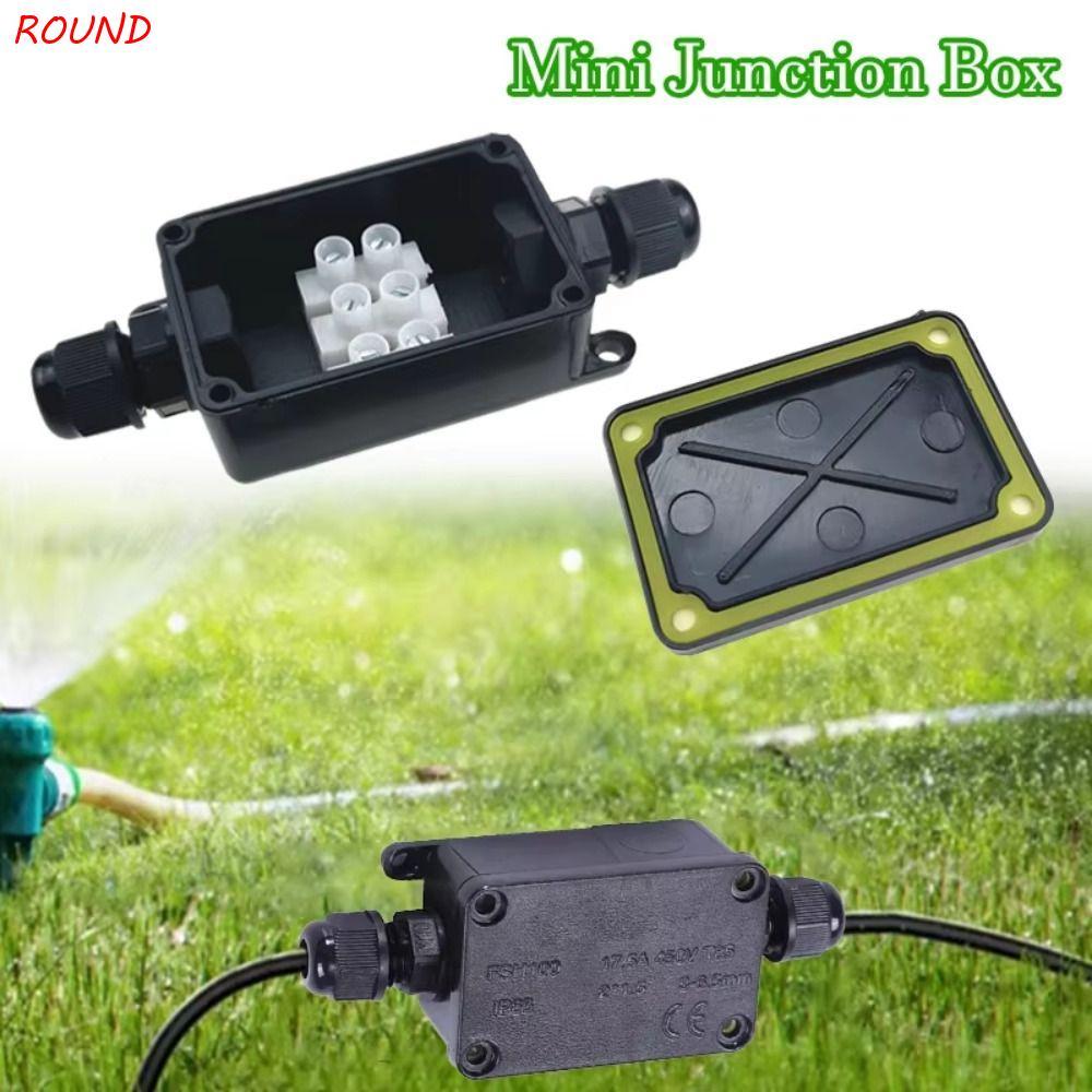 Hộp nối TRÒN, Đầu nối cáp 3mm-6.5mm chống nước, Lắp đặt dễ dàng Chống bụi IP66 Hộp nối IP66 Đèn ngoà